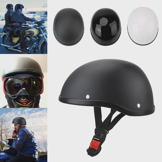Retro Vintage Motorhelm Unisex - Lichtgewicht Half Face Fietshelm