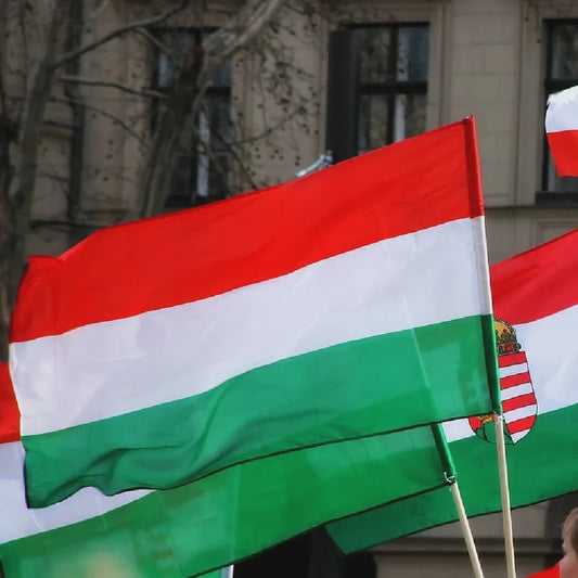 Hongaarse Vlag 90x150cm - Decoratieve Polyester Vlag van Hongarije