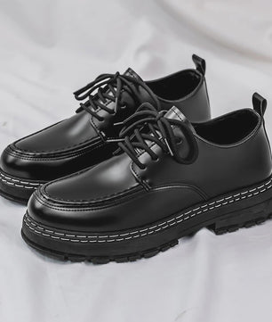 Stijlvolle Zwarte Heren Veterschoenen - Elegante & Comfortabele Dress Shoes