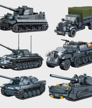 Bouwstenen Militair Voertuig & Tank - Leerzaam Speelgoed voor Kinderen