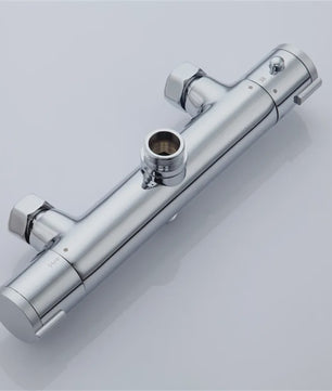 Thermostatische Douchekraan Chroom - Dubbele Hendel Wandmontage