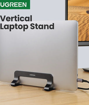 UGREEN Verticale Laptop Standaard - Aluminium, Verstelbaar voor MacBook, Laptops, Tablets & Telefoons