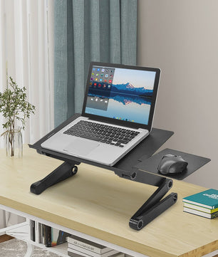 Verstelbare Laptoptafel 360° Draaibaar - Ideaal voor Bed, Bank & Bureau