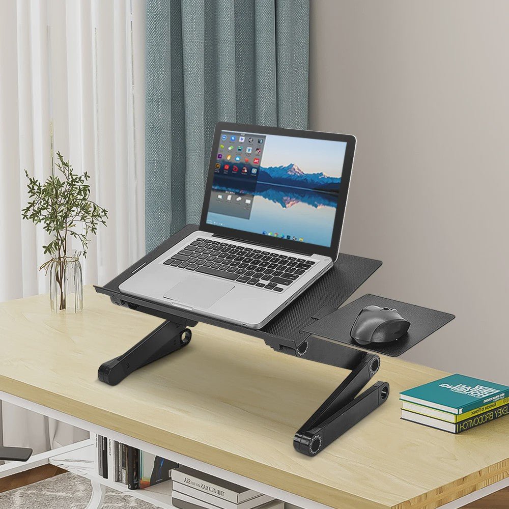 Verstelbare Laptoptafel 360° Draaibaar - Ideaal voor Bed, Bank & Bureau