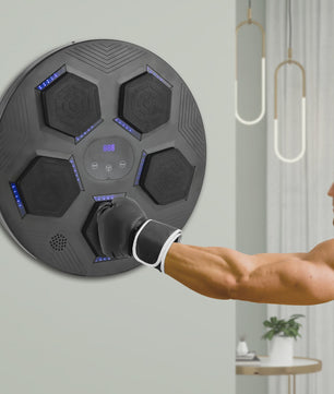 Slimme Muziek Bokszak Wandmontage - Bluetooth, LED Verlichting & Oplaadbaar voor Thuis Fitness