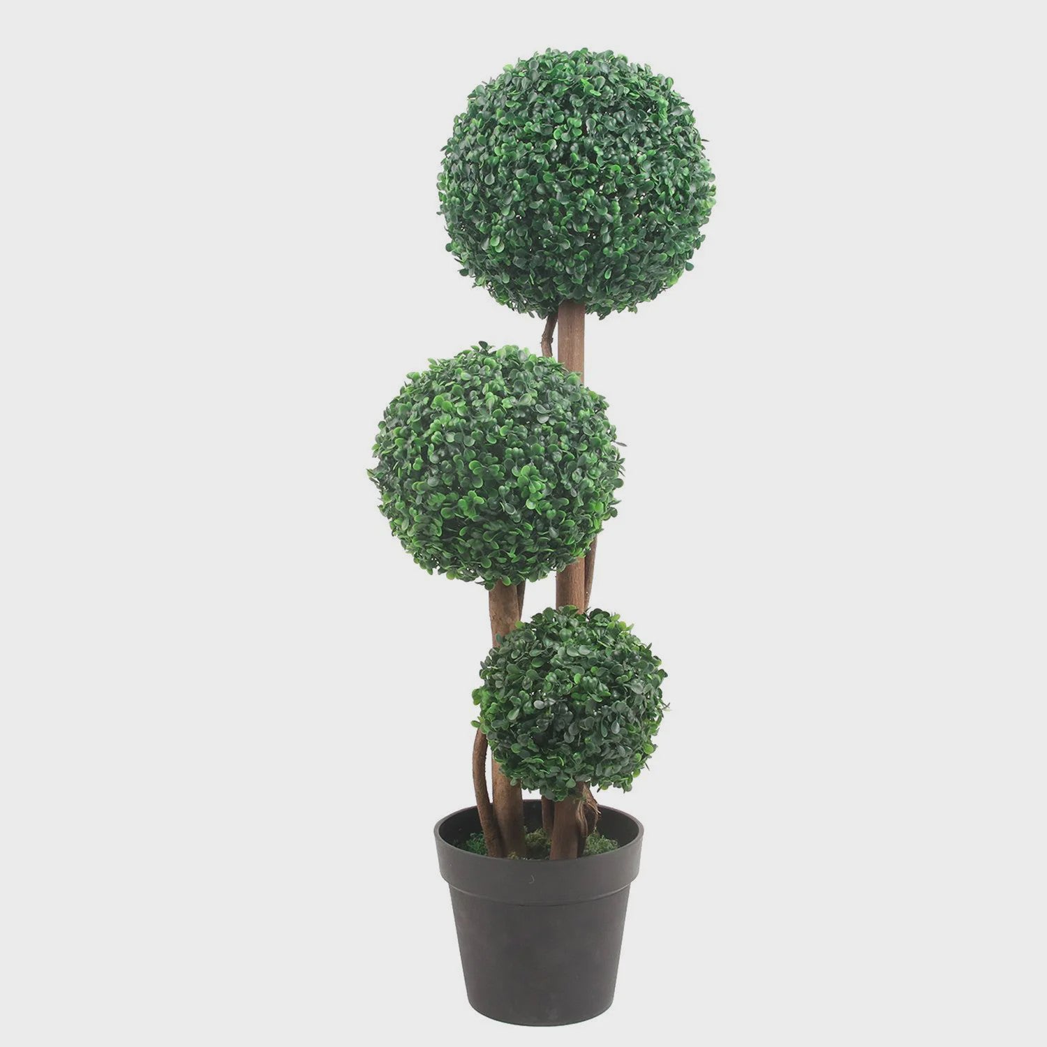 Kunstplant Topiary Boom 90cm met Buxusbollen in Pot - Decoratieve Tuin en Huisplant