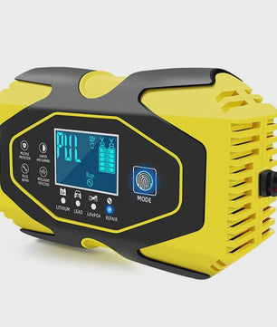 Slimme Acculader 12V/24V 12A/6A met 7-Traps Laadfunctie en Pulsreparatie voor Autoaccu's (AGM, GEL, WET, Loodzuur)