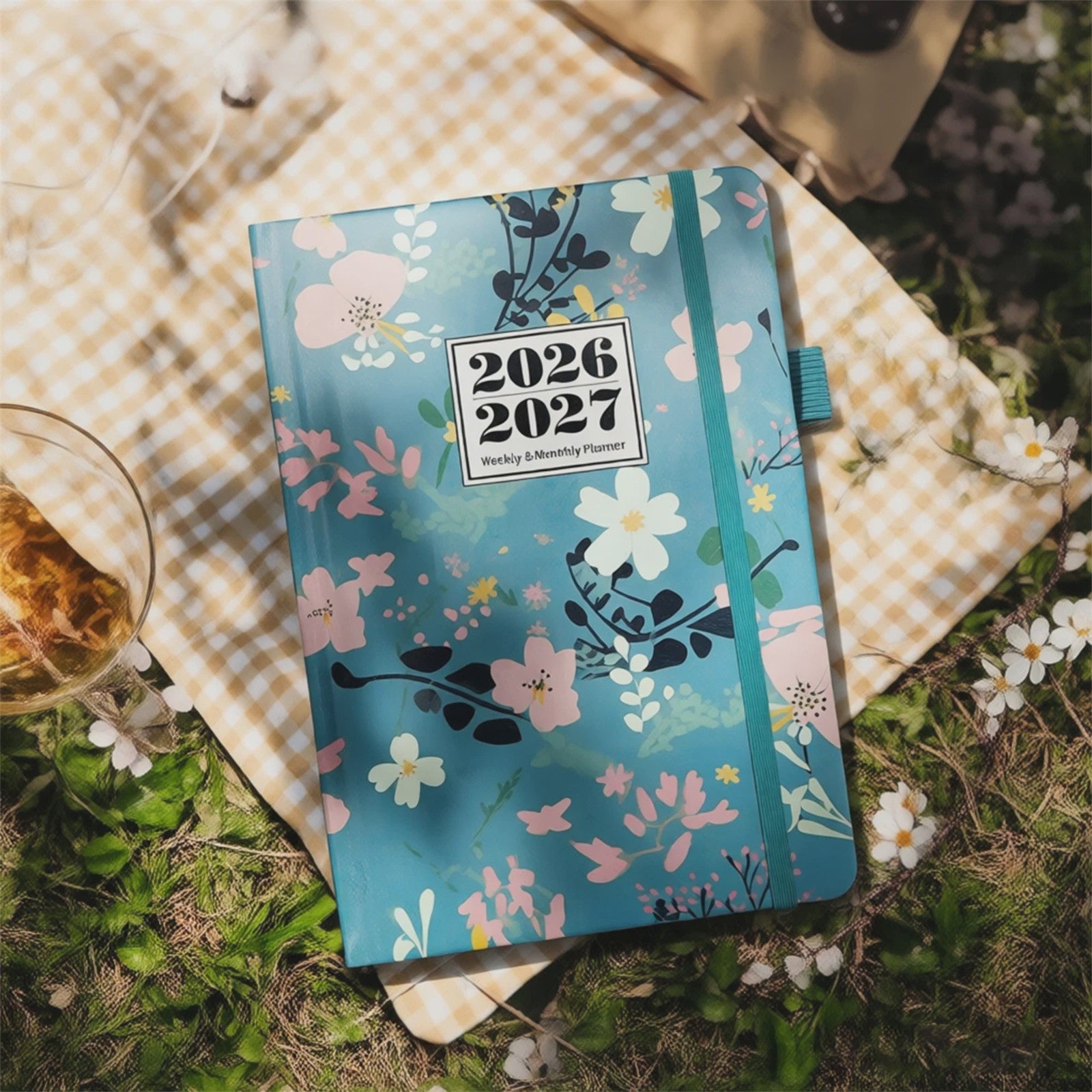 Bloemen A5 Planner 2026-2027: Week & Maand Overzicht met 144 Pagina's