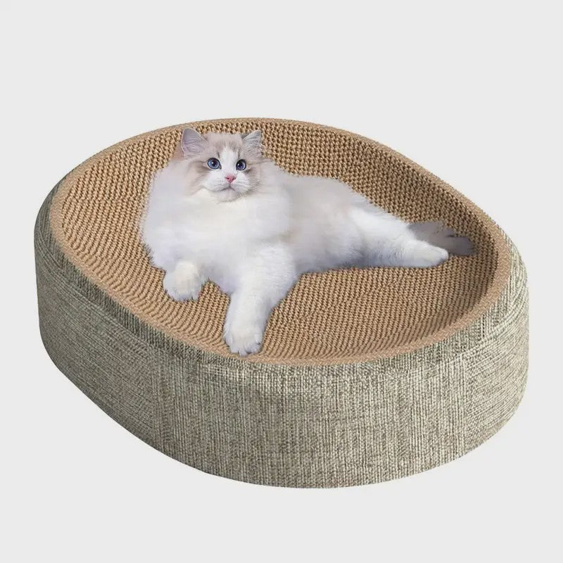 2-in-1 Kattenkrabplank en Nest: Bescherm Meubels & Verwen Je Kat