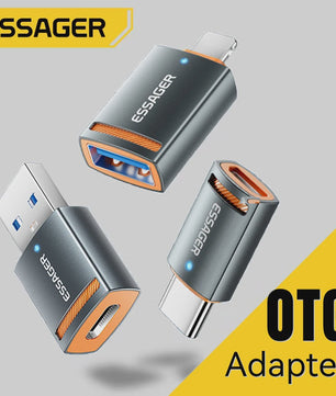 Essager USB 3.0 OTG Adapter: Type-C & USB-A naar Micro/iPhone Converter