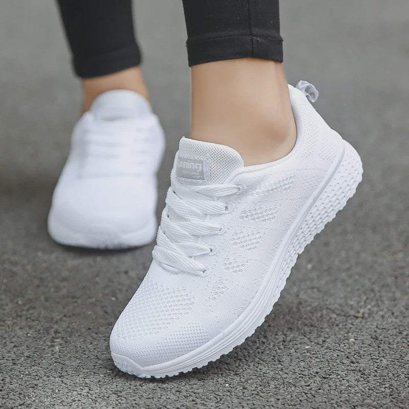 Dames Sneakers Ademend Mesh Casual Schoenen - Comfortabel Wandelen & Sport