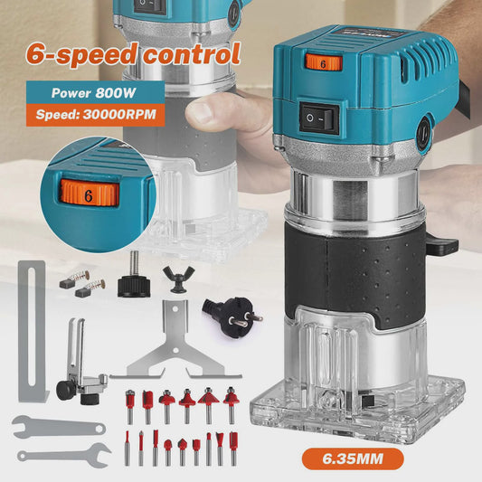 800W Houtbewerking Randfrezer - Multifunctionele Kleine Freesmachine