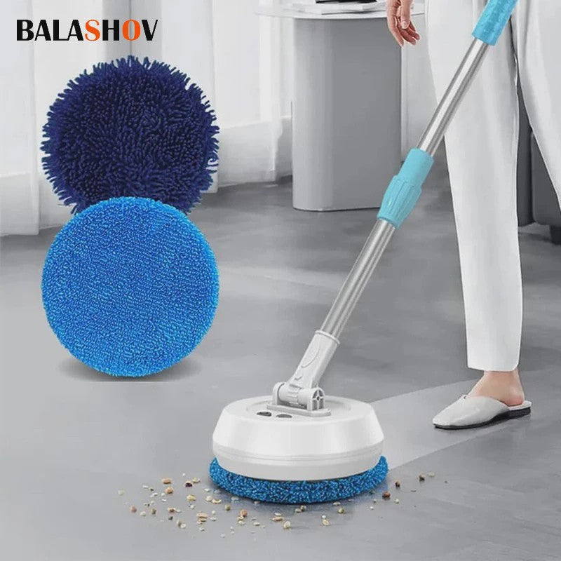 Draadloze Spin Mop: Automatische Vloer-, Auto- en Ramenreiniger