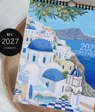 2027 Wandkalender met Ouyang Town Thema - 12 Maanden Planner & Perfect Cadeau