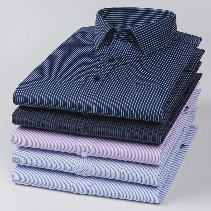 Herenshirt Lange Mouw - Stijlvol Casual & Zakelijk, Print & Streep, All-Season Top