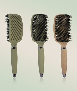 Professionele Varkenshaar Borstel - Ontklittend, Antistatisch & Scalp Massage Haarkam
