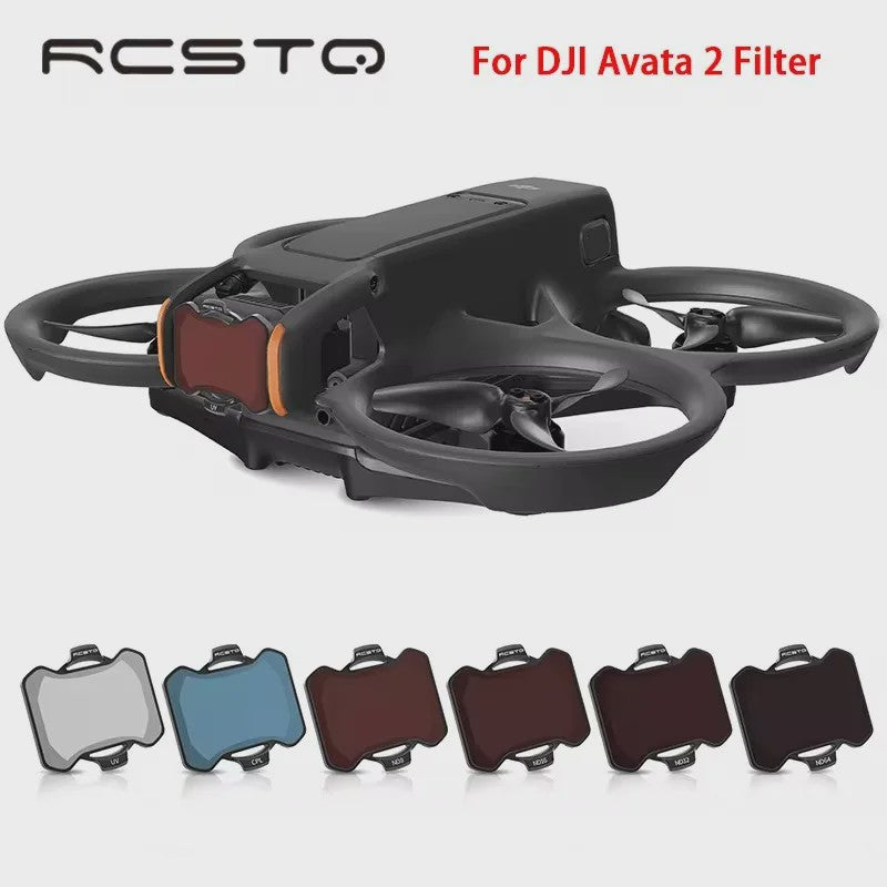 RCSTQ Filterset voor DJI Avata 2 Drone - ND8, ND16, ND32, ND64, UV & CPL Optisch Glas