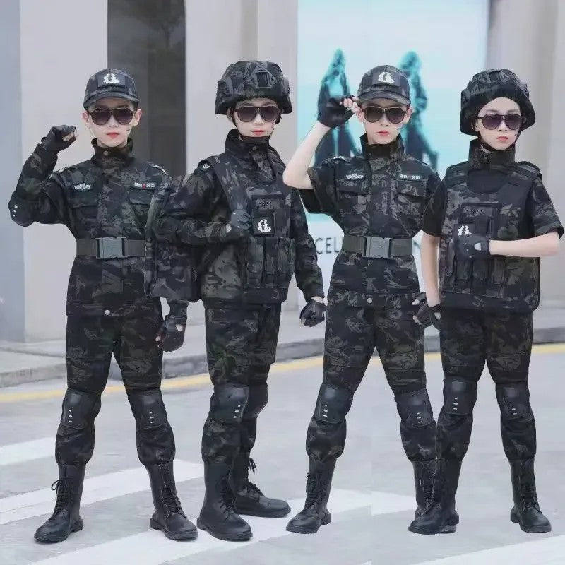 Kinder Special Forces Camouflage Trainingspak - Zwarte Adelaar