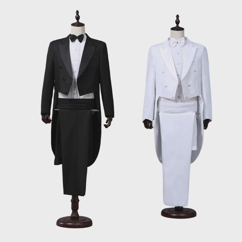 Klassieke Heren Rokkenjas - Stijlvolle Magician & Singer Outfit