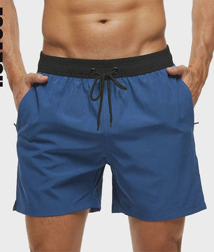 Heren Zwembroek Zomer Sportief Ademend met Elastische Tailleband, Mesh Voering en Zakken