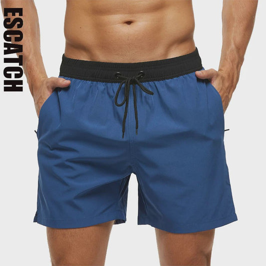 Heren Zwembroek Zomer Sportief Ademend met Elastische Tailleband, Mesh Voering en Zakken