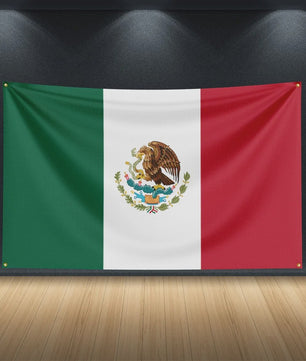Mexico Vlag 3x5ft - Decoratieve Vlag met Messing Oogjes en Dubbele Stiksels