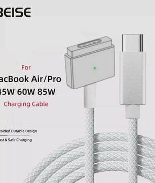 USB-C naar MagSafe 2 T-vorm Kabel voor MacBook Air/Pro - 1.8m Gevlochten Snellader