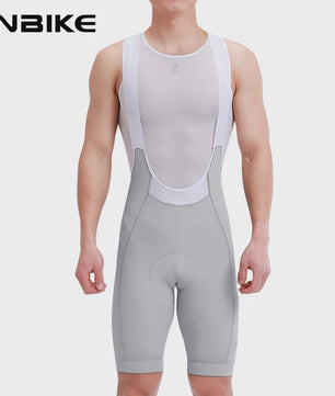 INBIKE Heren Fietsbroek met Bretels - Hoge Taille, Ademend & Met Zakken