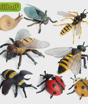 Realistische Insecten Speelgoed Set: Lieveheersbeestje, Bij, Spin & Meer - Educatief Plezier voor Kinderen