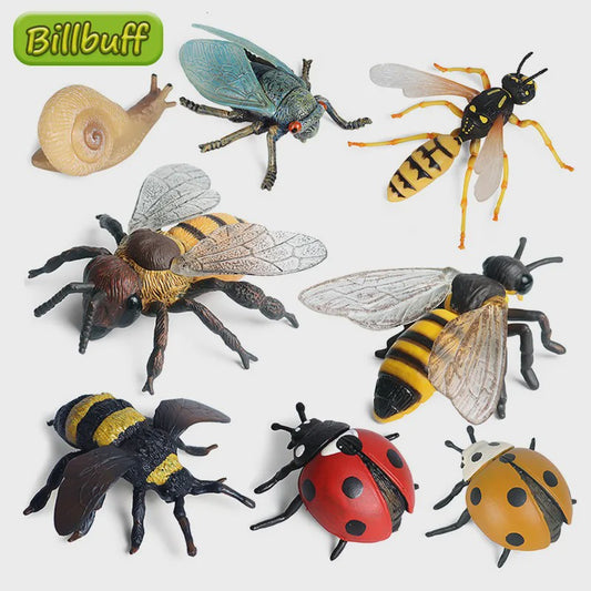 Realistische Insecten Speelgoed Set: Lieveheersbeestje, Bij, Spin & Meer - Educatief Plezier voor Kinderen