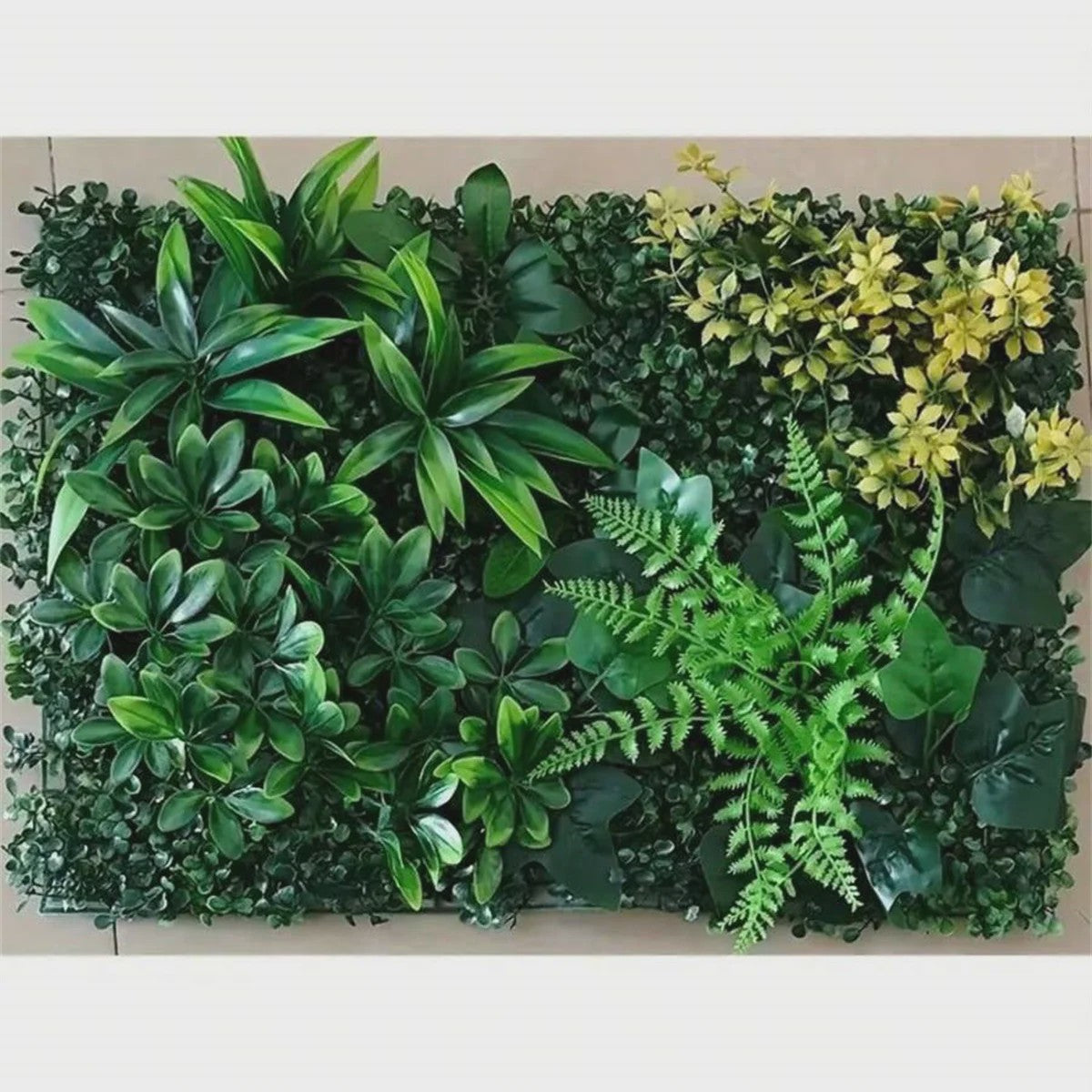 Kunsthagen Groenwand Paneel - Faux Jungle Decoratie voor Tuin, Balkon & Feesten (40x60cm)