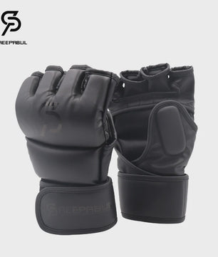 Professionele MMA Half-Finger Vechtsport Handschoenen - Dikke Vulling voor Boksen, Sanda & Training