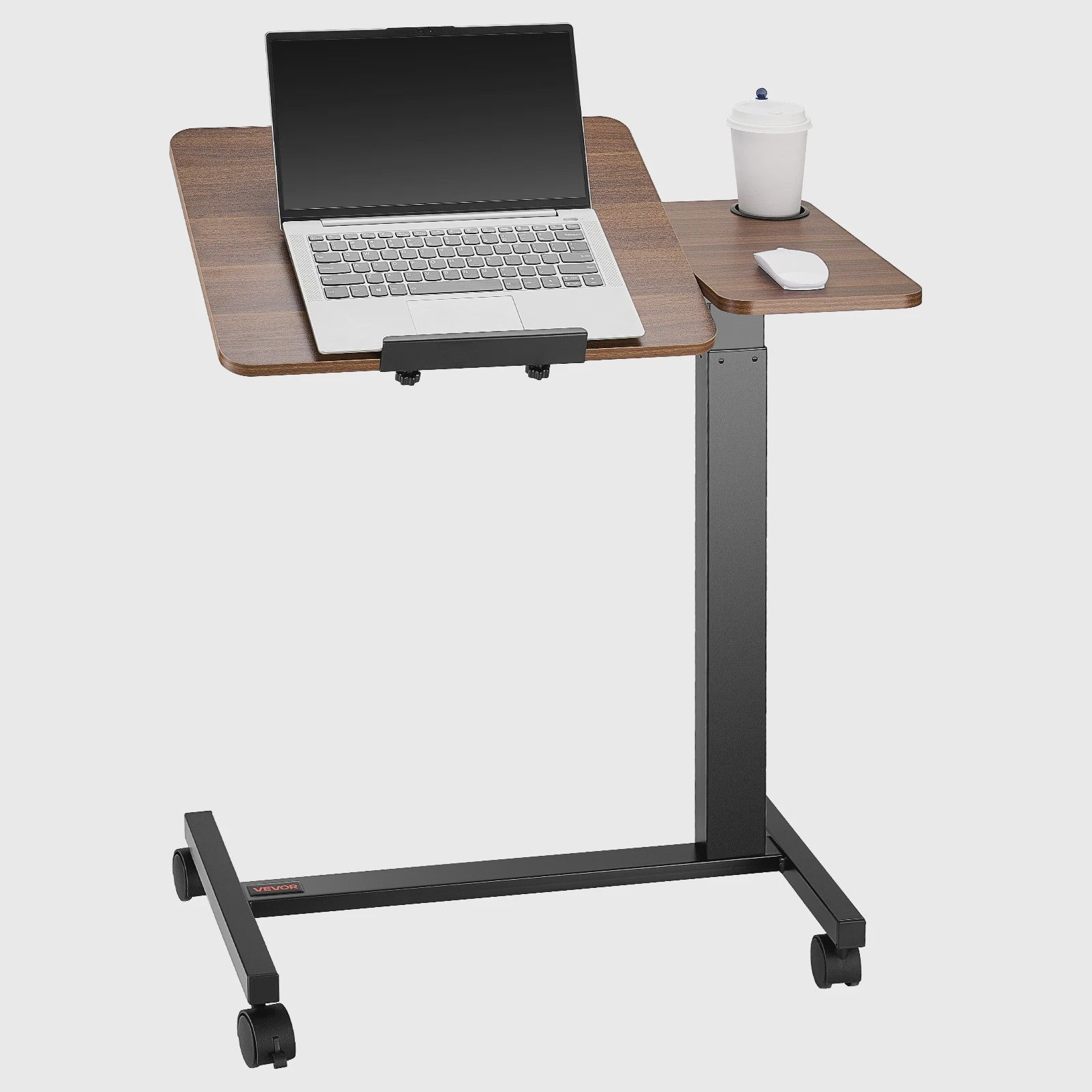 Verstelbare Bedtafel met Wieltjes - Laptop Bureau voor Thuiswerken en Studeren