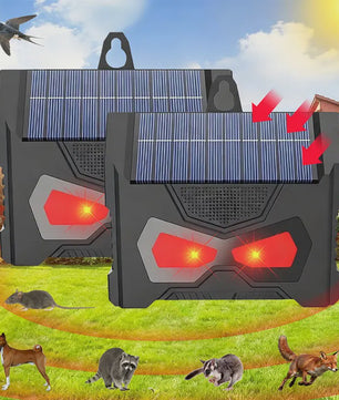 Solar Dier Afweerder met Ultrasone Geluid & LED Licht - Verjaagt Ongedierte uit Tuin & Huis