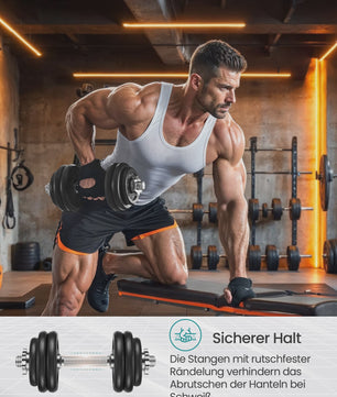 Verstelbare Gietijzeren Halterset SONGMICS - 20/30/40 kg