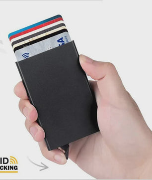 RFID Kaarthouder Portemonnee - Slank Metalen Pop-Up Wallet voor Heren & Dames