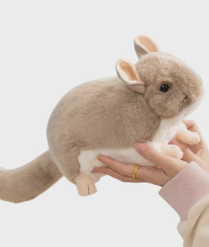 Kawaii Chinchilla Pluche Knuffel - 40cm Zachte Levensechte Speelgoed - Verjaardagscadeau