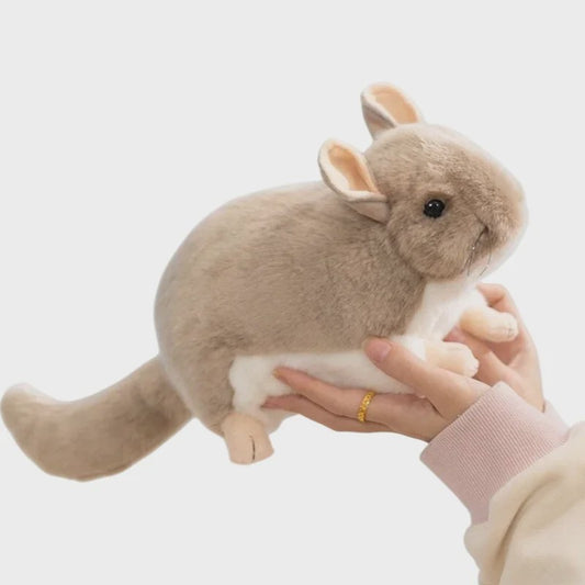 Kawaii Chinchilla Pluche Knuffel - 40cm Zachte Levensechte Speelgoed - Verjaardagscadeau