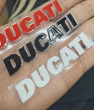 3D Ducati Logo Sticker - Gepersonaliseerde Motor & Auto Decoratie