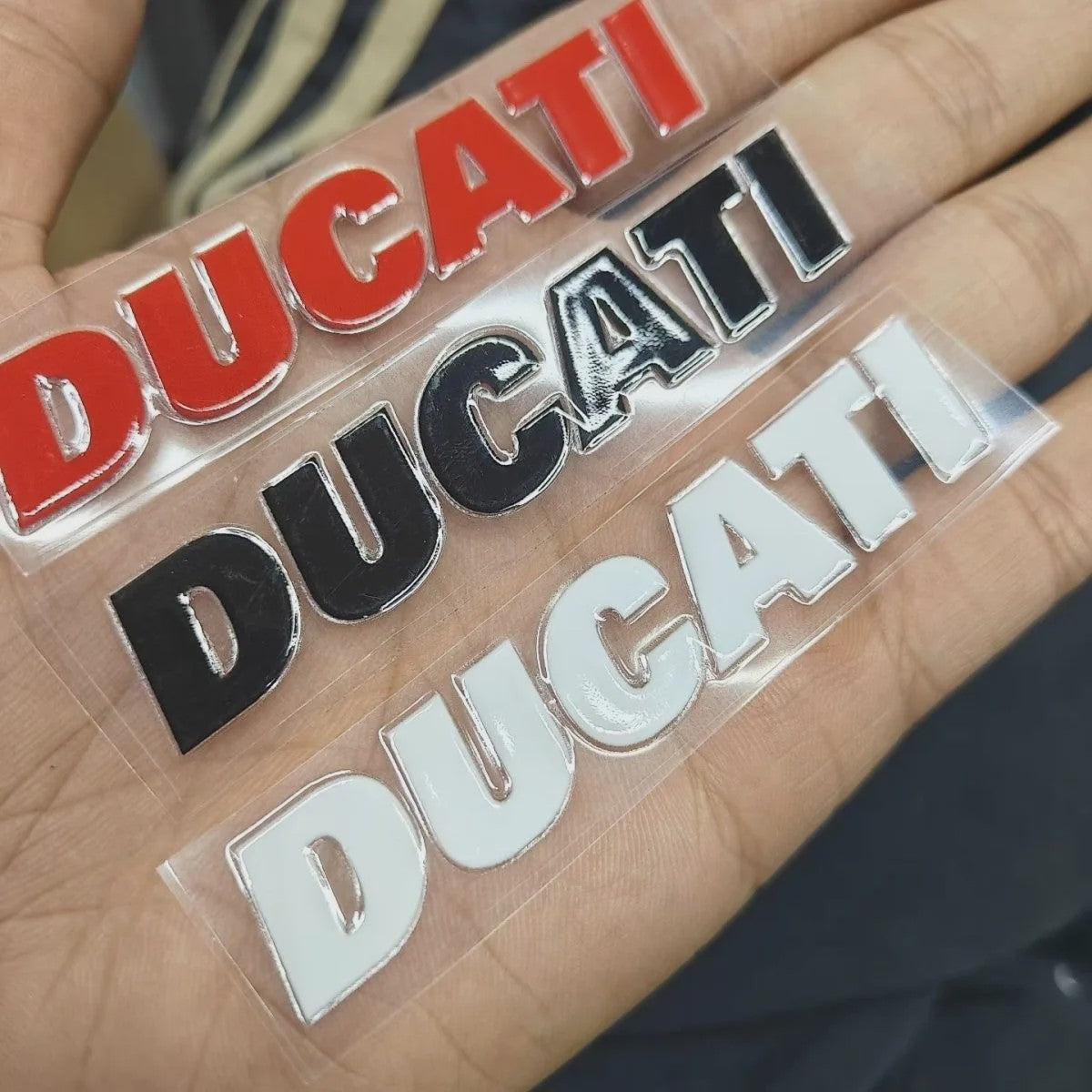 3D Ducati Logo Sticker - Gepersonaliseerde Motor & Auto Decoratie