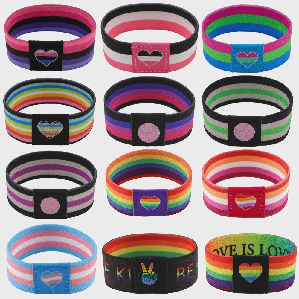 Pride Armband & Polsband - Elastisch & Stijlvol - Diverse Regenboog & LHBTI+ Vlag Designs