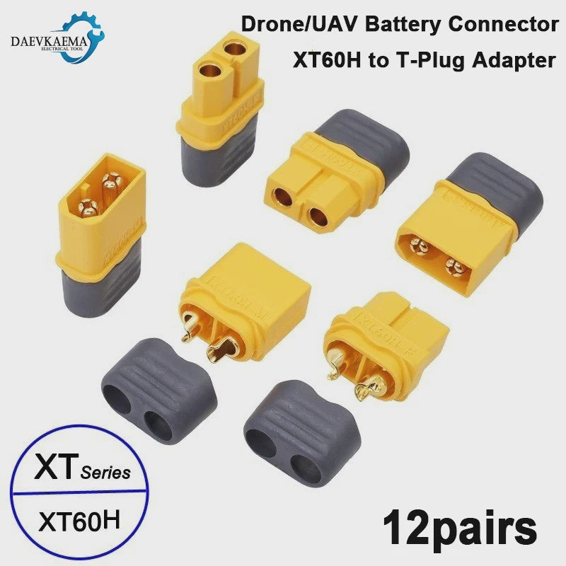 XT60H Connectoren Set (Male/Female) met Beschermhoes - 3-12 Paren