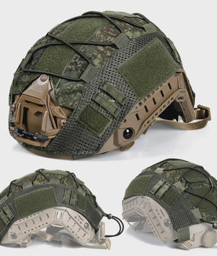 Tactische Helm Cover met Elastisch Koord voor Fast Helm - Airsoft & Paintball Camouflage