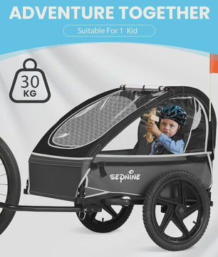 Kinderfietskar BT609S - Opvouwbaar, met opbergvak en snelsluiting