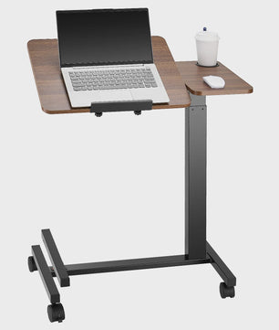 Mobiele Bedtafel met Zwenkwielen - In Hoogte & Hoek Verstelbaar Laptop Bureau