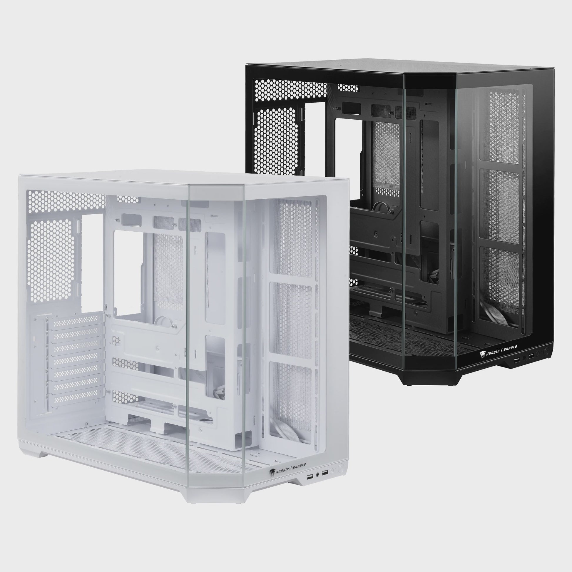 ATX Mid Tower PC Gaming Case met Glazen Panel en Hoge Airflow