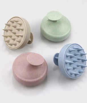 Zachte Siliconen Hoofdhuid Massager Borstel - Voor Grondige Reiniging en Ontspanning