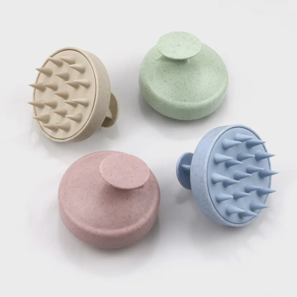 Zachte Siliconen Hoofdhuid Massager Borstel - Voor Grondige Reiniging en Ontspanning