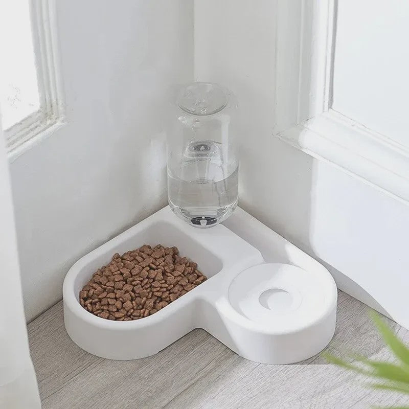 Automatische Dubbele Voer- en Drinkbak voor Huisdieren met Waterreservoir