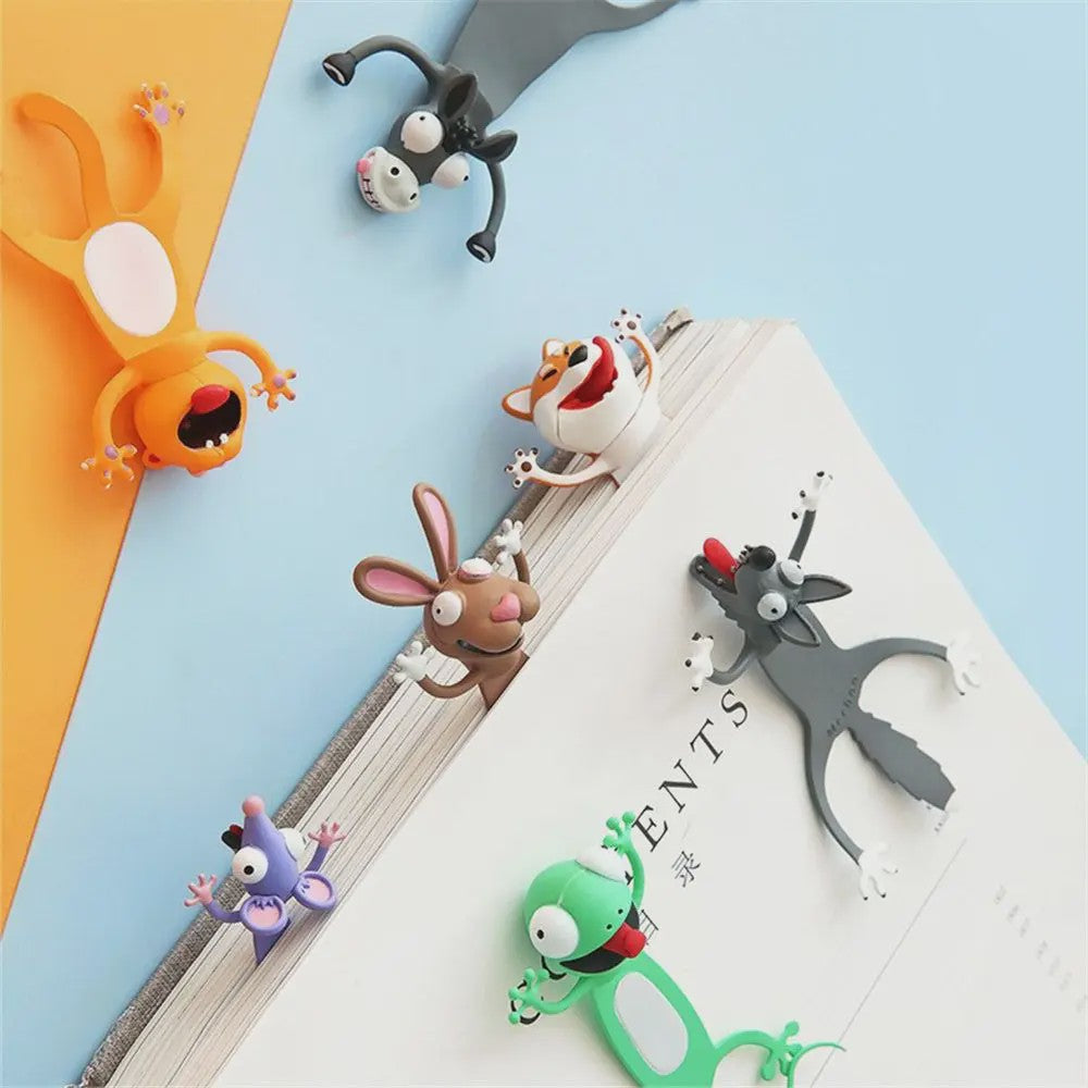 Grappige 3D Boekenlegger Dieren - Leuke Leestekens voor Boekenwurmen